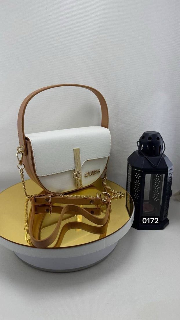 Beyaz Deri Guess Kadın Çanta - Görsel 3