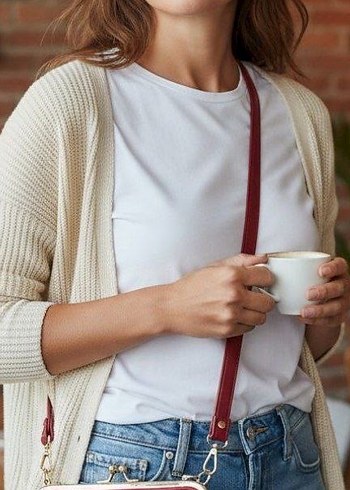 Klasik Deri Kadın Çanta - Görsel 2