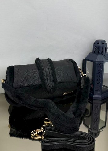 Kürk Detaylı  Zebra Desenli jakomus Deri Çanta - Görsel 3