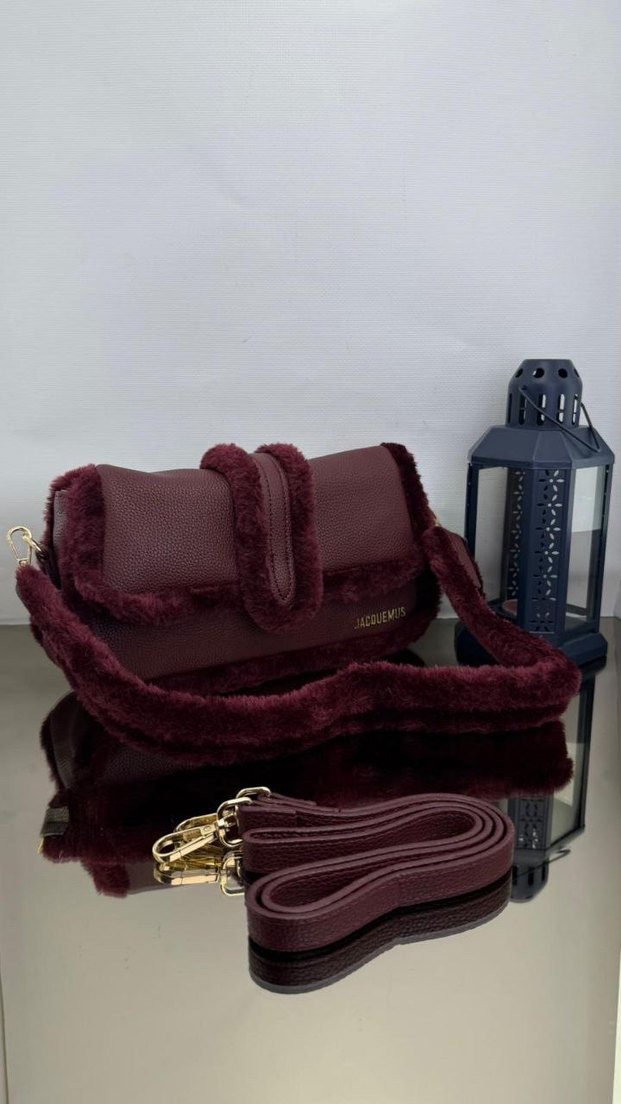 Kürk Detaylı  Zebra Desenli jakomus Deri Çanta - Görsel 2