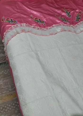 Nakışlı Pembe pike Takımı - Görsel 6