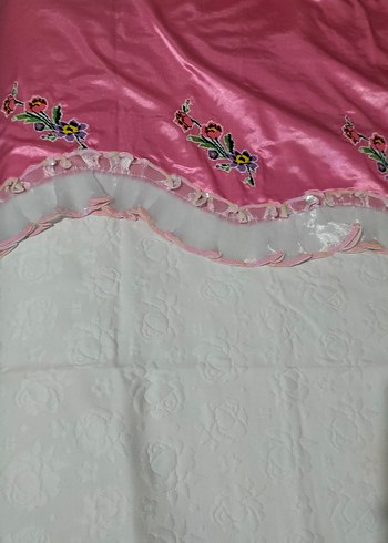 Nakışlı Pembe pike Takımı - Görsel 7