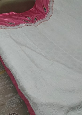 Nakışlı Pembe pike Takımı - Görsel 3