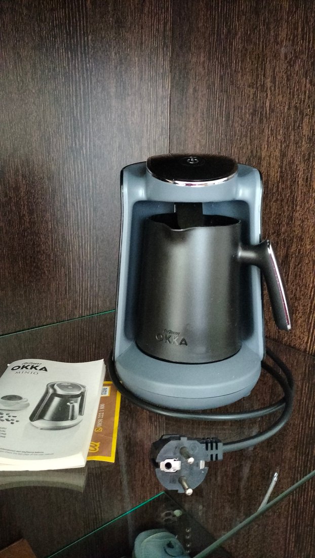 Gri renk Arzum OKKA Minio Türk Kahvesi Makinesi | Kutulu - Görsel 2
