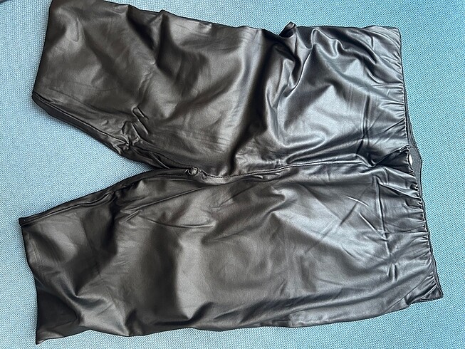 Deri görünümlü tayt - Görsel 2