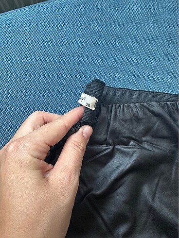 Deri görünümlü tayt - Görsel 3