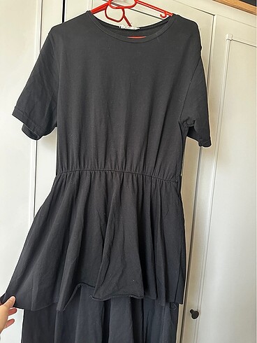 Penye katlı elbise - Görsel 4