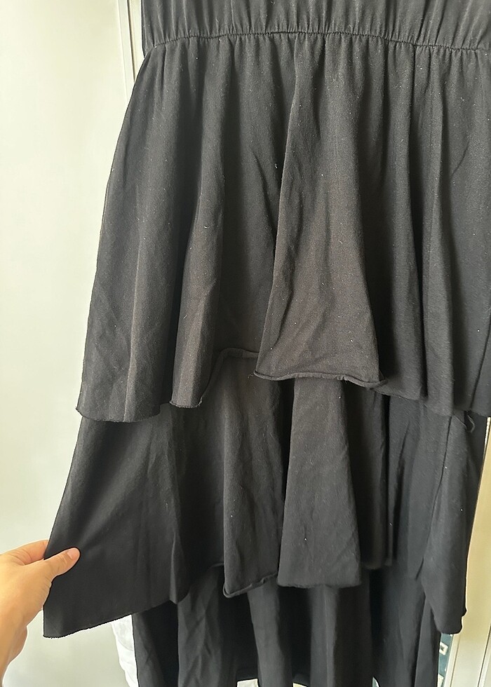 Penye katlı elbise - Görsel 3