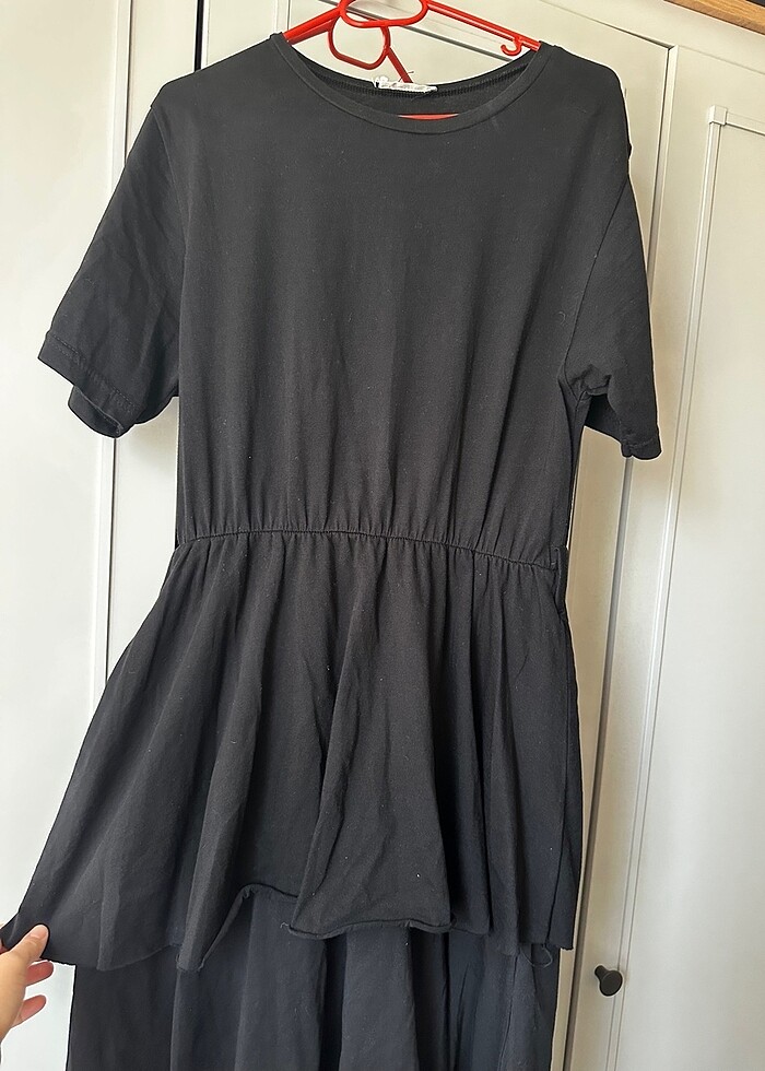 Penye katlı elbise - Görsel 4