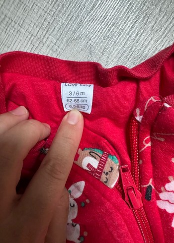 3-6 Ay Beden kırmızı Renk Lcw uyku tulumu 2.5 tog