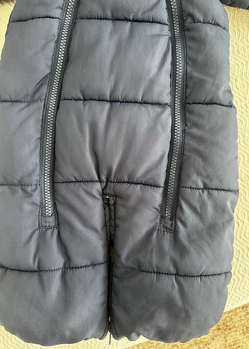 3 Ay Beden H&m Gri Bebek Erkek Polar Kar Tulumu