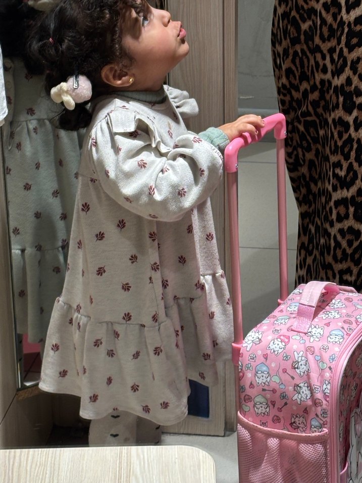 Kız Çocuk Beyaz Pamuklu Fırfırlı Bohem Elbise - Görsel 5