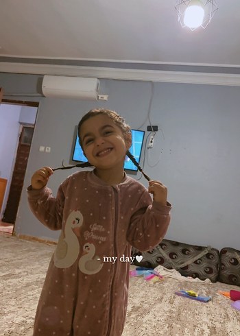 Kız Bebek  mor lila aradı  Desenli Şişme Tulumu - Görsel 3