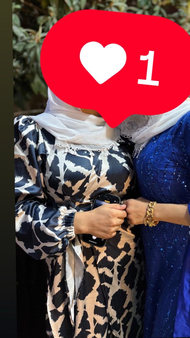 Kadın lacivert leopar desen Bağlamalı Uzun Elbise - Görsel 3