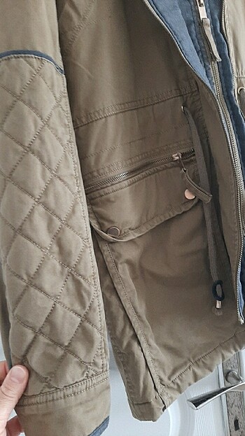 l Beden camel Renk Kadın mont parka