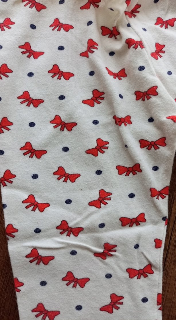 Kız Çocuk Renkli Baskılı Pamuklu Tayt - Görsel 4