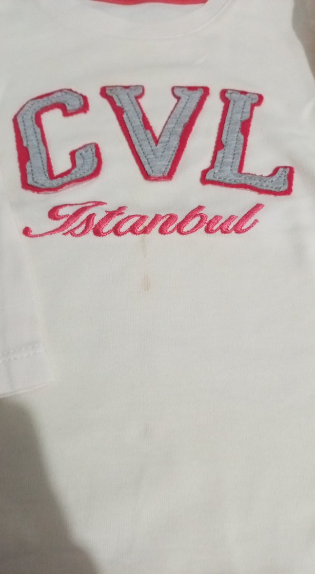 Kız Çocuk Beyaz Uzun Kollu Baskılı Tişört - Görsel 2