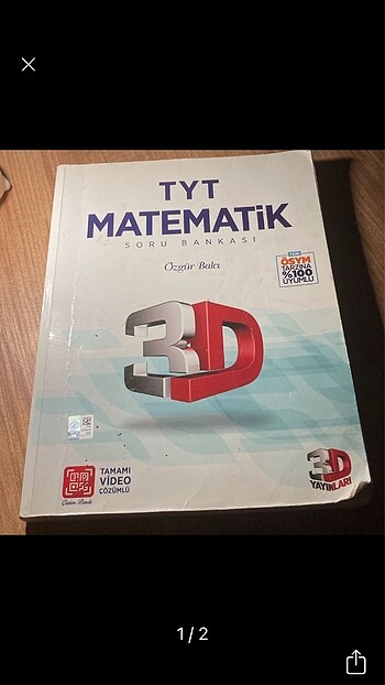 Tyt matematik test kitabı 3 D yayınları