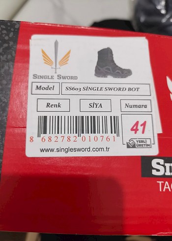 Single Sword Siyah Bot 41 Numara - Görsel 3