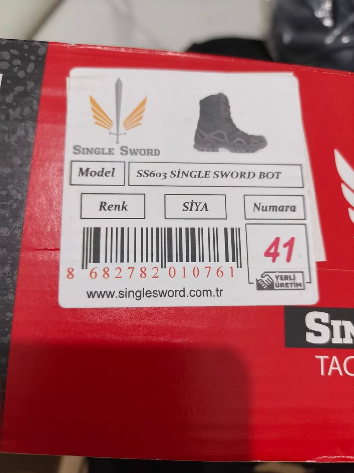 Single Sword Siyah Bot 41 Numara - Görsel 3