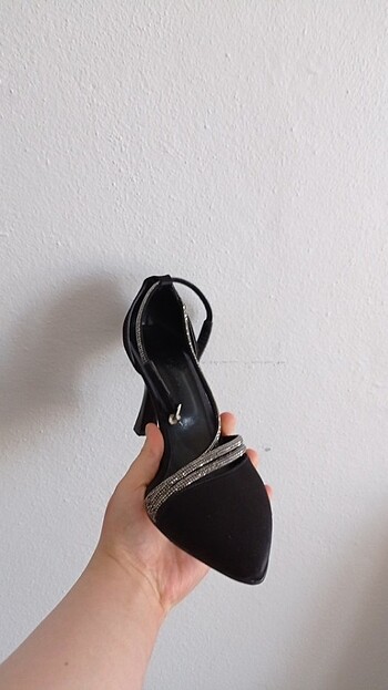 Diğer Siyah az kullanılmış topuklu ayakkabı 