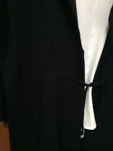 m Beden siyah Renk Belden bağcıklı ceket