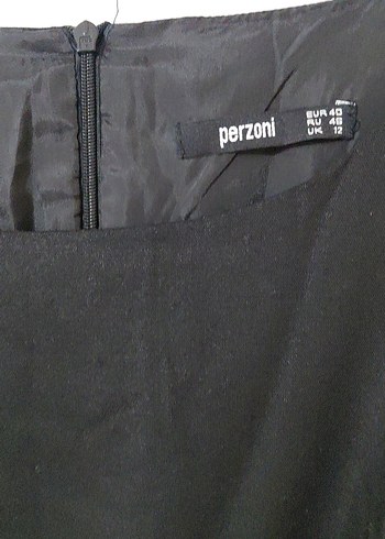 Siyah Midi yuvarlak Yaka Kısa Kollu Elbise - Görsel 5