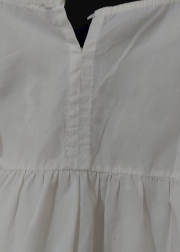 Nakışlı Fırfırlı Kısa Kollu Bohem Bluz - Görsel 11