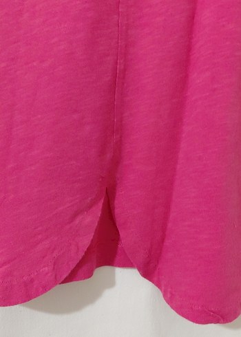 Kız Çocuk Pembe Nakışlı Kolsuz Tişört - Görsel 7