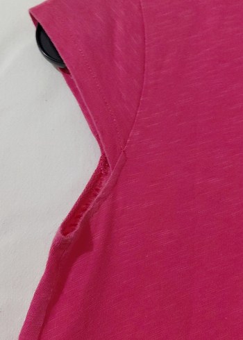 Kız Çocuk Pembe Nakışlı Kolsuz Tişört - Görsel 9