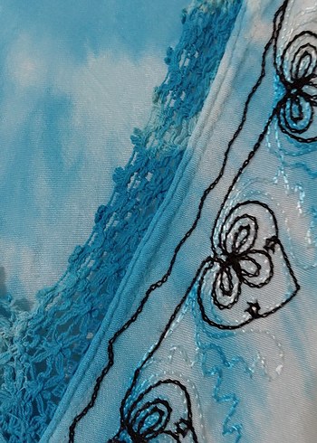 Renkli Batik Desenli Bohem Uzun Elbise - Görsel 6