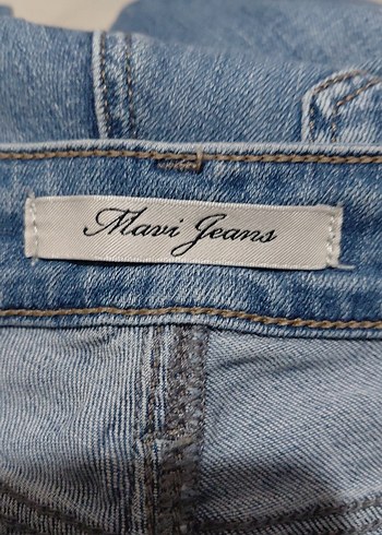 Kadın Mavi Normal Kesim Denim Pantolon - Görsel 9