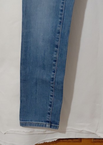 Kadın Mavi Normal Kesim Denim Pantolon - Görsel 2