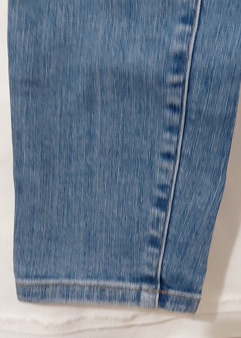Kadın Mavi Normal Kesim Denim Pantolon - Görsel 3