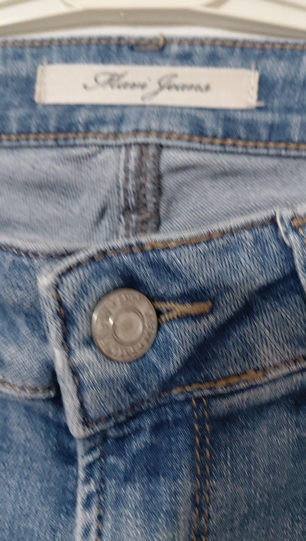 Kadın Mavi Normal Kesim Denim Pantolon - Görsel 5