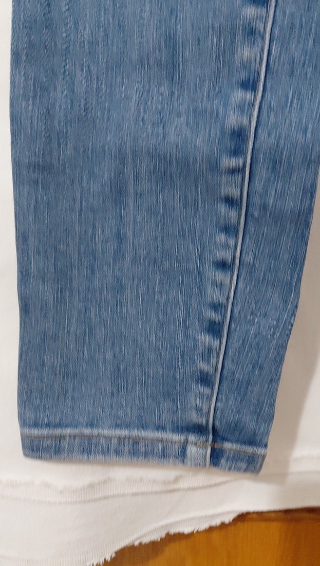 Kadın Mavi Normal Kesim Denim Pantolon - Görsel 3