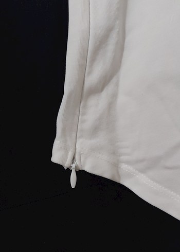 Kadın Beyaz Kısa Kollu Salaş Tişört - Görsel 3