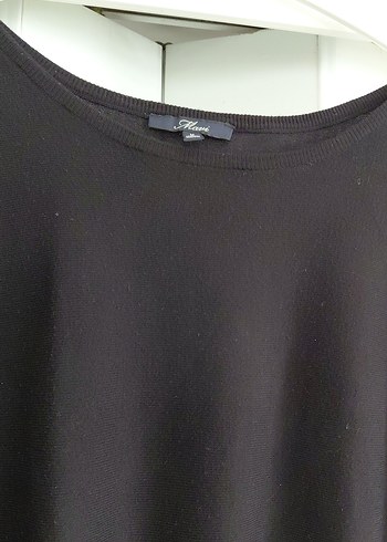 Siyah Kadın Örgü Yün Kazak - Görsel 4