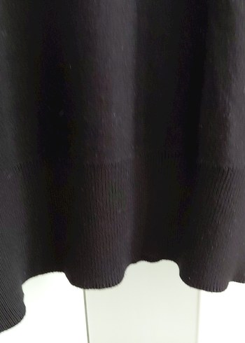 Siyah Kadın Örgü Yün Kazak - Görsel 3