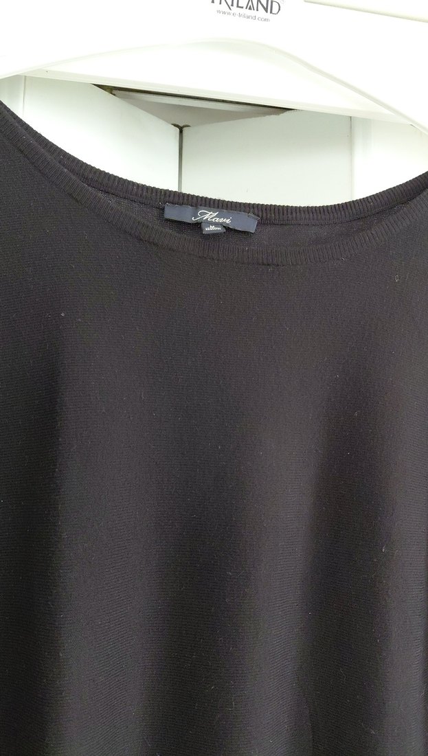 Siyah Kadın Örgü Yün Kazak - Görsel 4