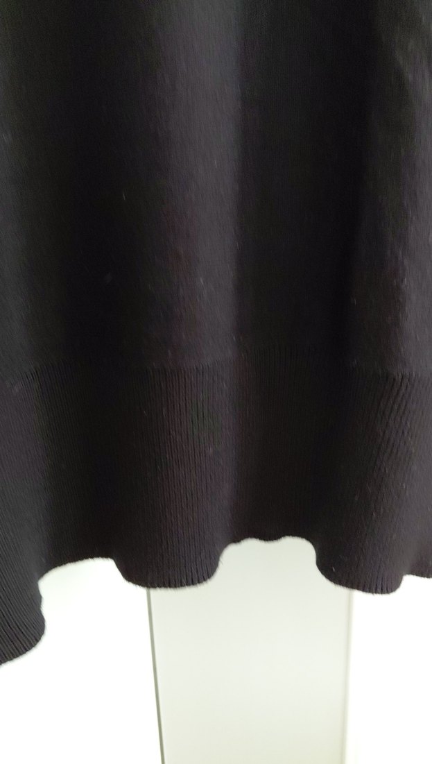 Siyah Kadın Örgü Yün Kazak - Görsel 3