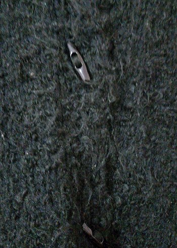 Siyah Kapüşonlu Örgü Kadın Kazak - Görsel 4