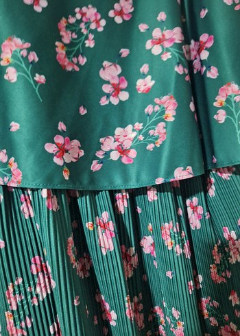 Turkuaz Askılı Elbise - Görsel 2