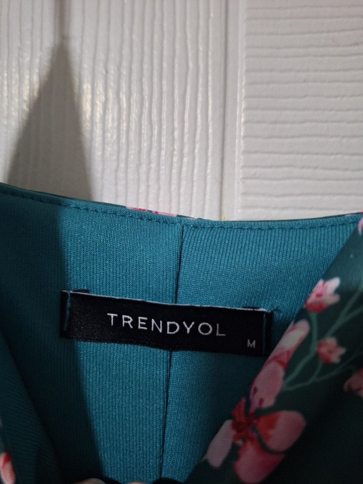 Turkuaz Askılı Elbise - Görsel 4