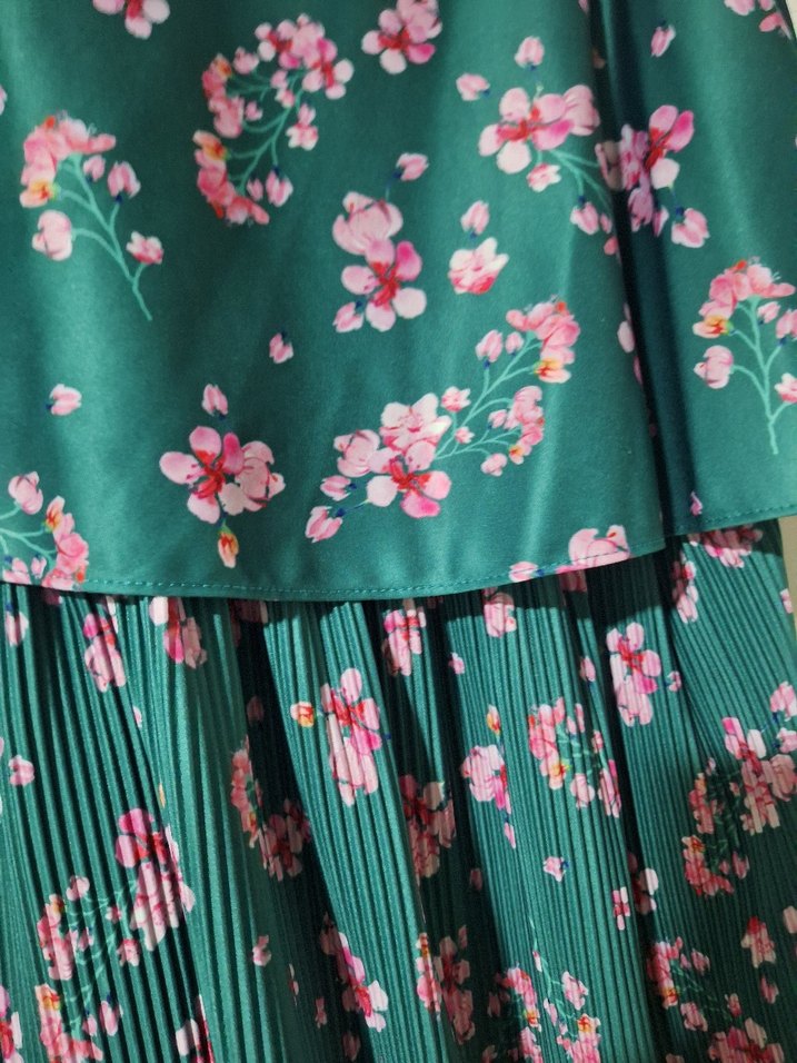 Turkuaz Askılı Elbise - Görsel 2