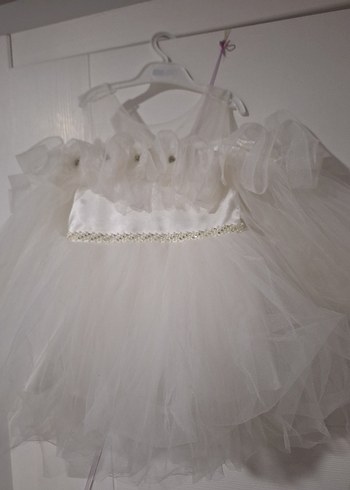 Beyaz Kız Çocuk Abiye - Görsel 2