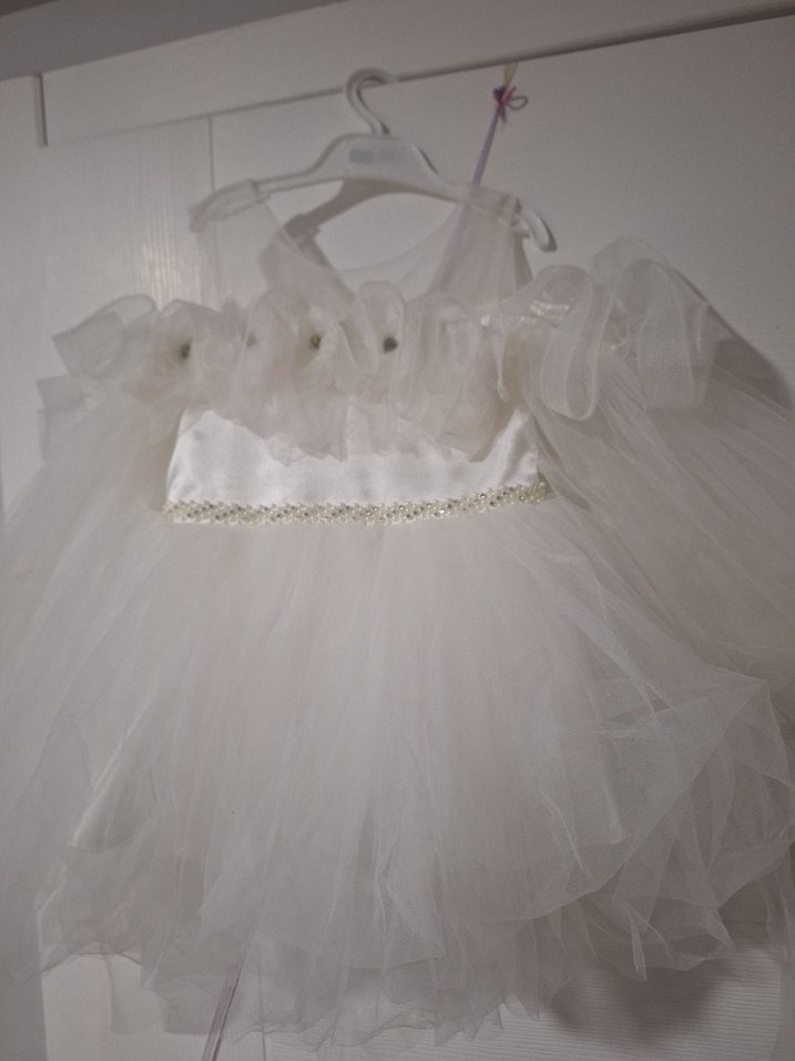 Beyaz Kız Çocuk Abiye - Görsel 2