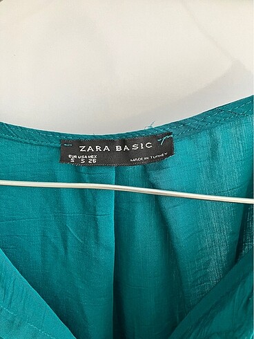 s Beden yeşil Renk Zara Basic Gömlek