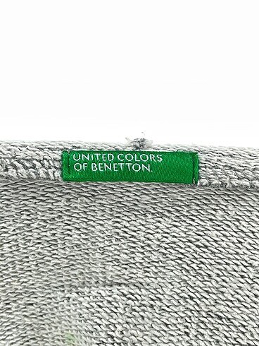 m Beden gri Renk Benetton Kot Ceket %70 İndirimli.
