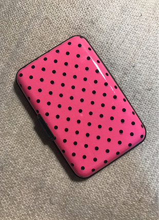 Accessorize Pembe siyah mini kartlık